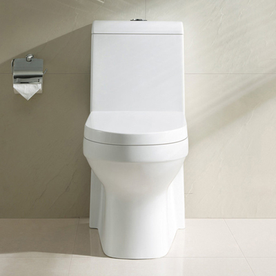 Beyaz Banyolar Tuvaletler Tek Gömme Uzun Etekli Tek Parça Klozet Sifon