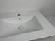 Pürüzsüz Gözeneksiz Temizlemesi Kolay Vanity Banyo Lavabosu Beyaz Renk