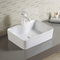 Porselen Tezgah Üstü Banyo Lavabosu 600mm Geniş Beyaz Dikdörtgen
