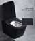 8cm Konut Kompakt Asma Tuvalet 2x4 Wall Square Hotel için Siyah Floş