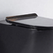 Ticari Tankless Asma Klozet Ada 450mm 500mm Siyah Sessiz Klozet Kapağı