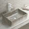 Entegre Lavabo Bakımı ve Temizliği Kolay Dikdörtgen Porselen Banyo Lavabosu