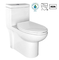 Amerikan Standart Cosette Dual Flush Uzatılmış Tek Parça Beyaz Tuvalet 1.28 Gpf