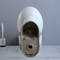 Uzatılmış Kompakt Ada Tuvalet 19 İnç Güçlü Punch Sifon Standart Yükseklik
