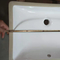 Porselen Ada Uyumlu Ticari Banyo Lavaboları Undermount Pürüzsüz Cilalı